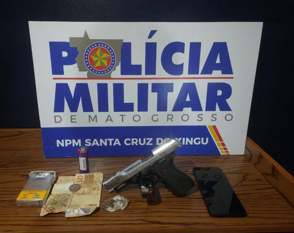 PM prende suspeito por tentativa de roubo, sequestro e porte ilegal de arma de fogo