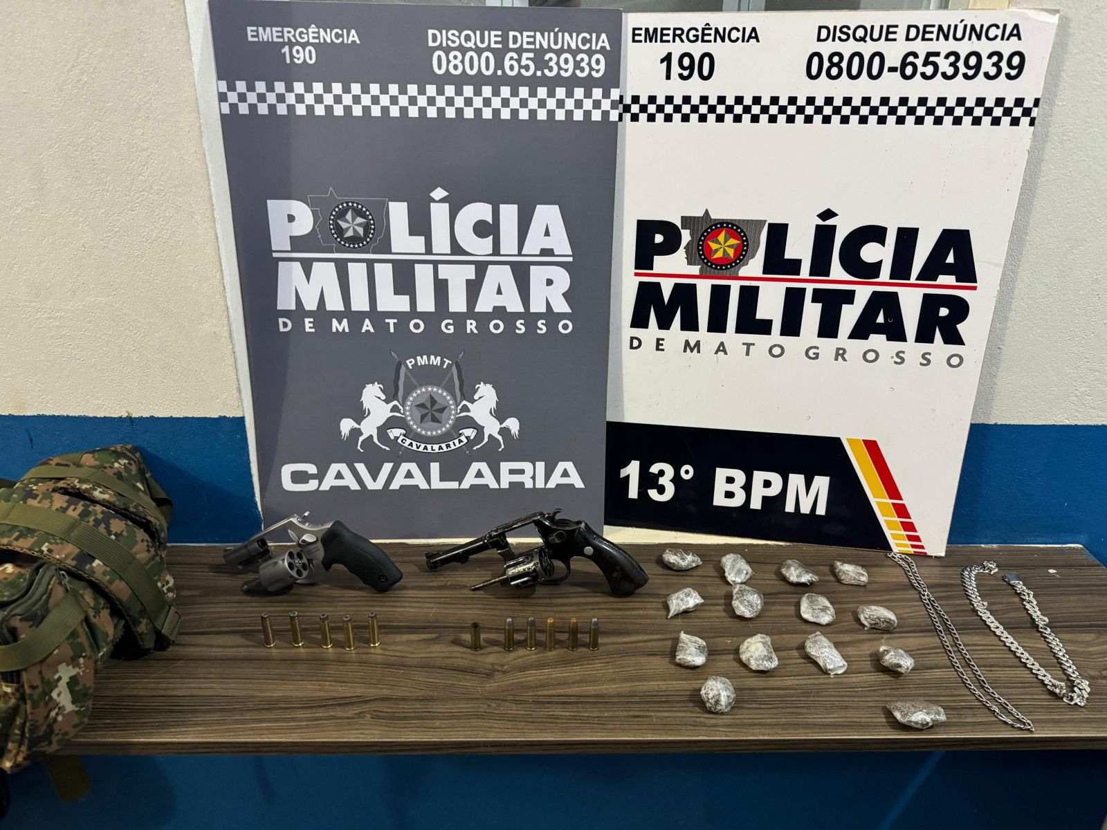 Polícia Militar localiza suspeitos de roubo e apreende armas em Lucas do Rio Verde