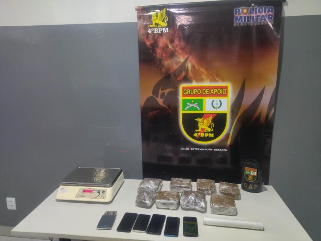 Polícia Militar prende quatro por tráfico de drogas e fecha escritório de golpes em VG