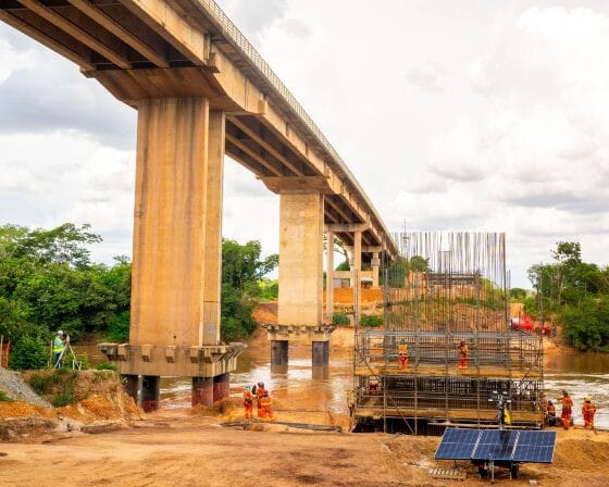 Duplicação da Imigrantes avança na ponte sobre o rio Cuiabá e 10 km de pistas em obras