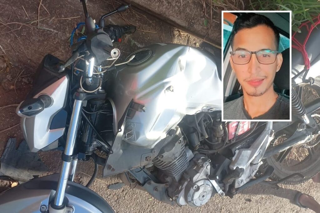 Jovem morre após colidir motocicleta contra caminhão em Várzea Grande
