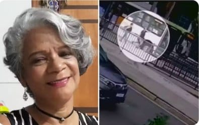 Vídeo mostra momento em que escrivã da PC de Mato Grosso é atropelada por ônibus em GO