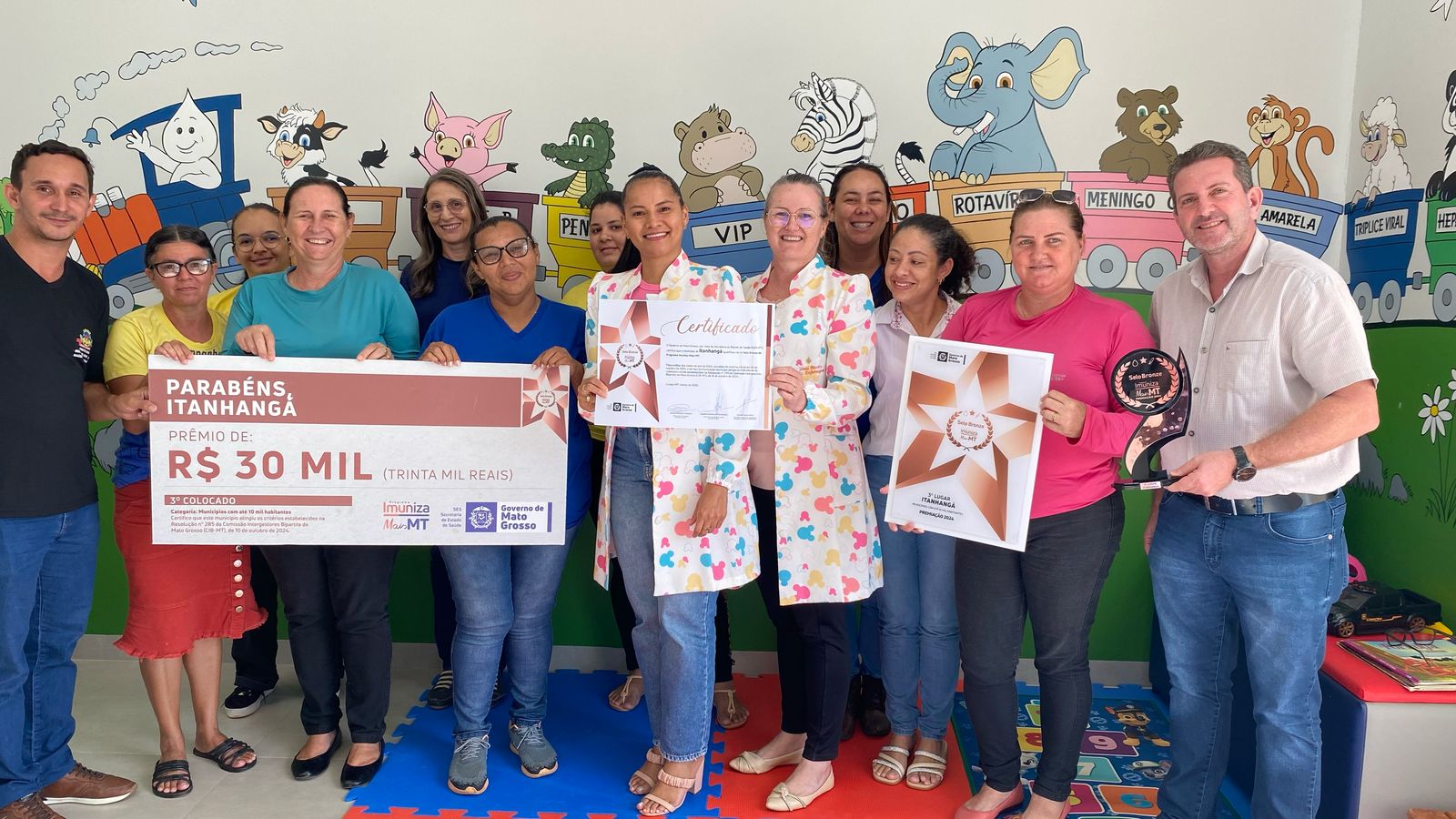 Itanhangá : Municipio é o 3º em imunização e se destaca entre os 142 municipios de Mato Grosso