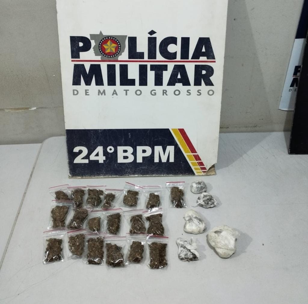 Polícia Militar prende homem por tráfico e apreende porções de maconha
