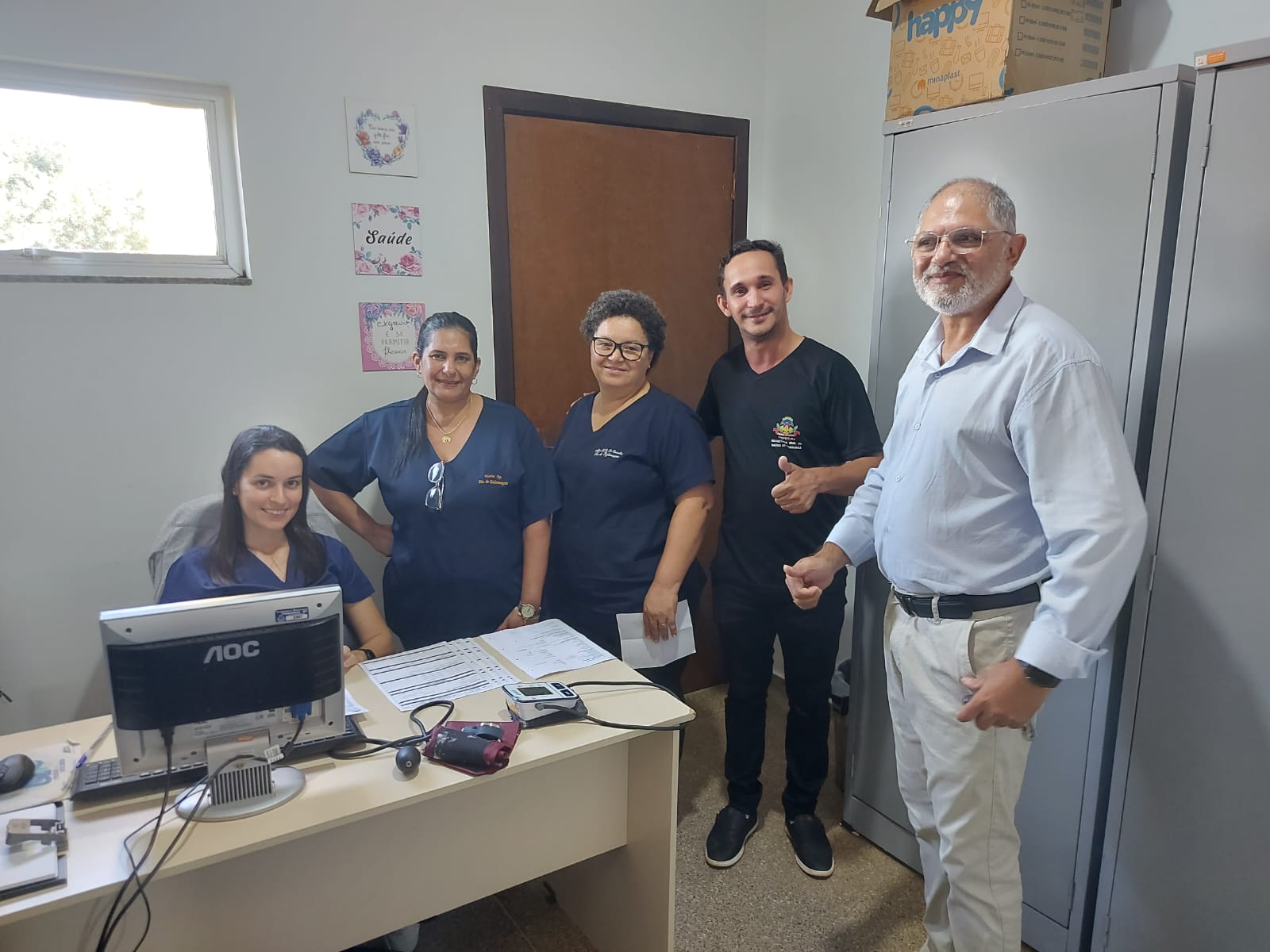 ITANHANGÁ-MT: Vereador faz visita ao PSF II, e ouve servidores da Saúde