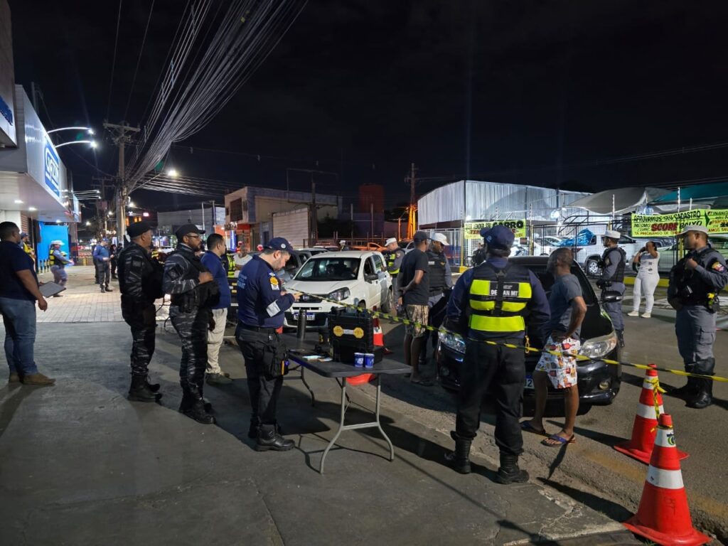 Dez condutores são presos por embriaguez ao volante durante operação Lei Seca em Cuiabá