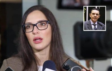 Janaina Riva mantém conversa com deputado federal e tenta convencê-lo a não deixar o MDB