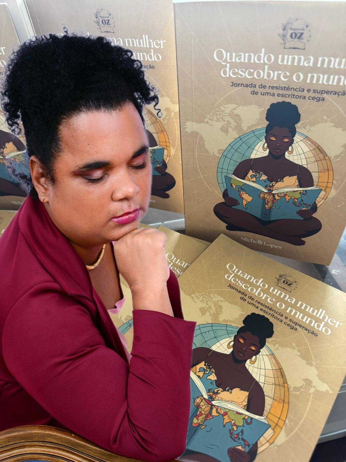 Escritora cega lança seu primeiro livro na Casa Barão, em Cuiabá
