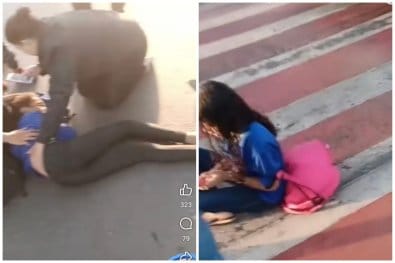 Estudantes são atropeladas em faixa de pedestres na frente de escola em Várzea Grande