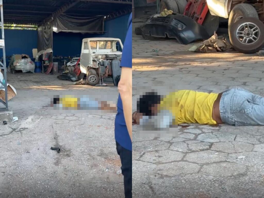 Homem de 27 anos é assassinado com vários tiros em frente a oficina em MT