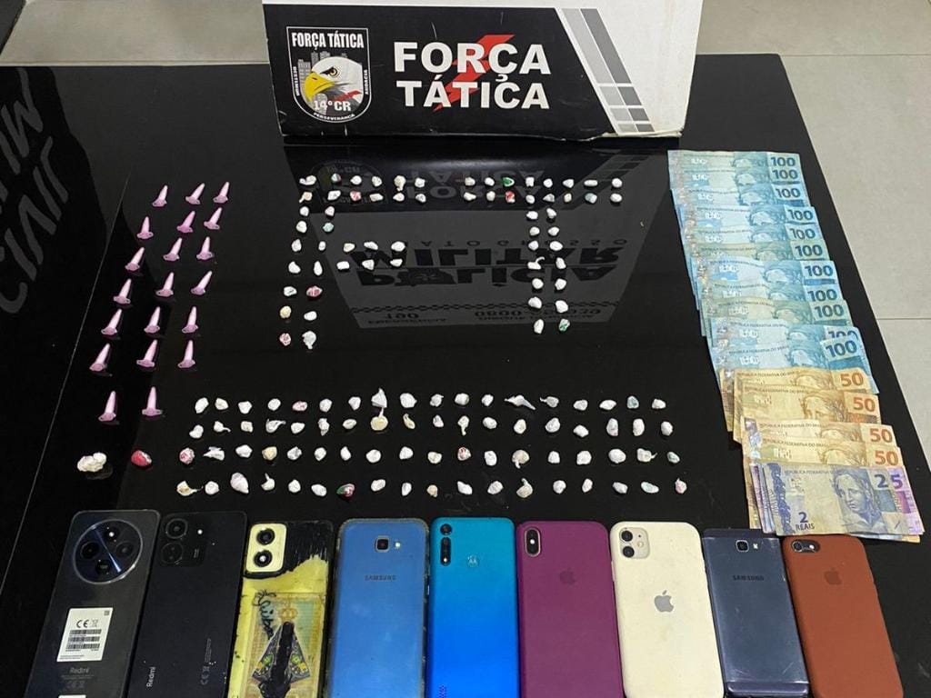 Polícia Militar dá batida em boca de fumo, e encaminha oito para a delegacia em MT