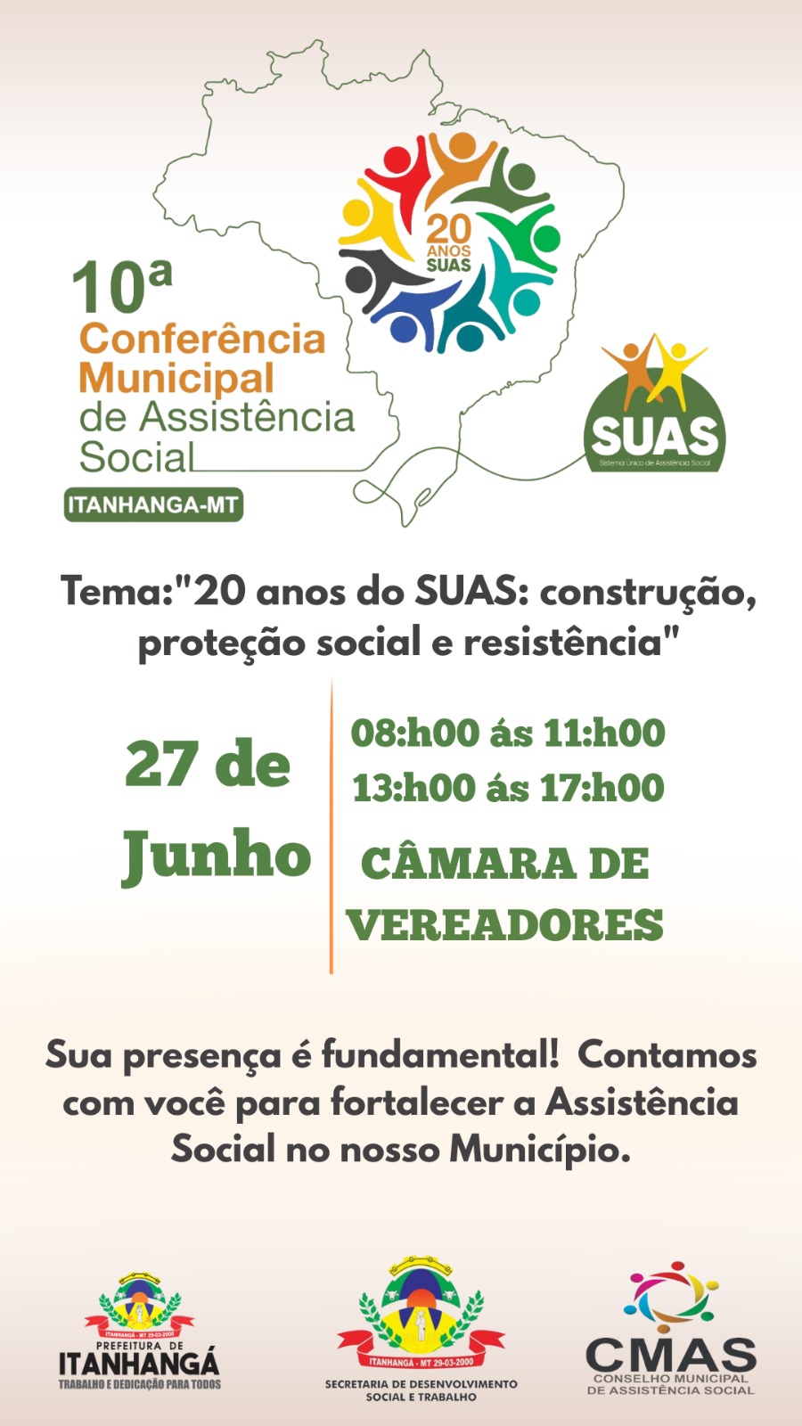 itanhangá-MT: Secretaria de Ação social realiza 10ª conferencia Municipal de assistência social