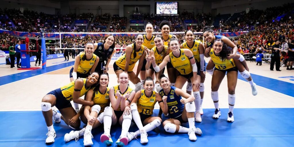 Brasil derrota Japão e mostra força na Liga das Nações de Vôlei