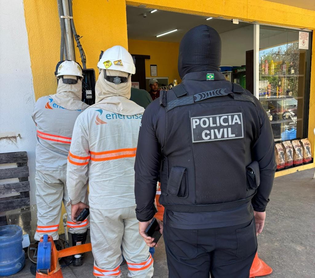 Comerciantes são presos pela PC em Várzea Grande por furto de mais de R$ 400 mil de energia elétrica