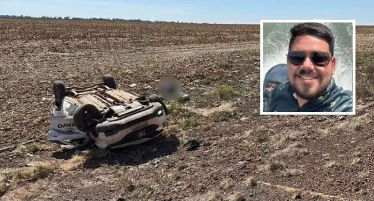 Engenheiro agrônomo morre após capotar carro ao desviar de ema na MT-242