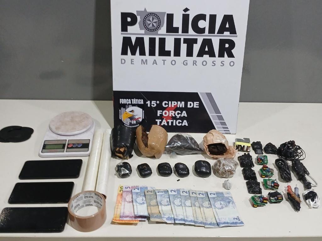 Força Tática prende duas mulheres por tráfico de drogas em Várzea Grande