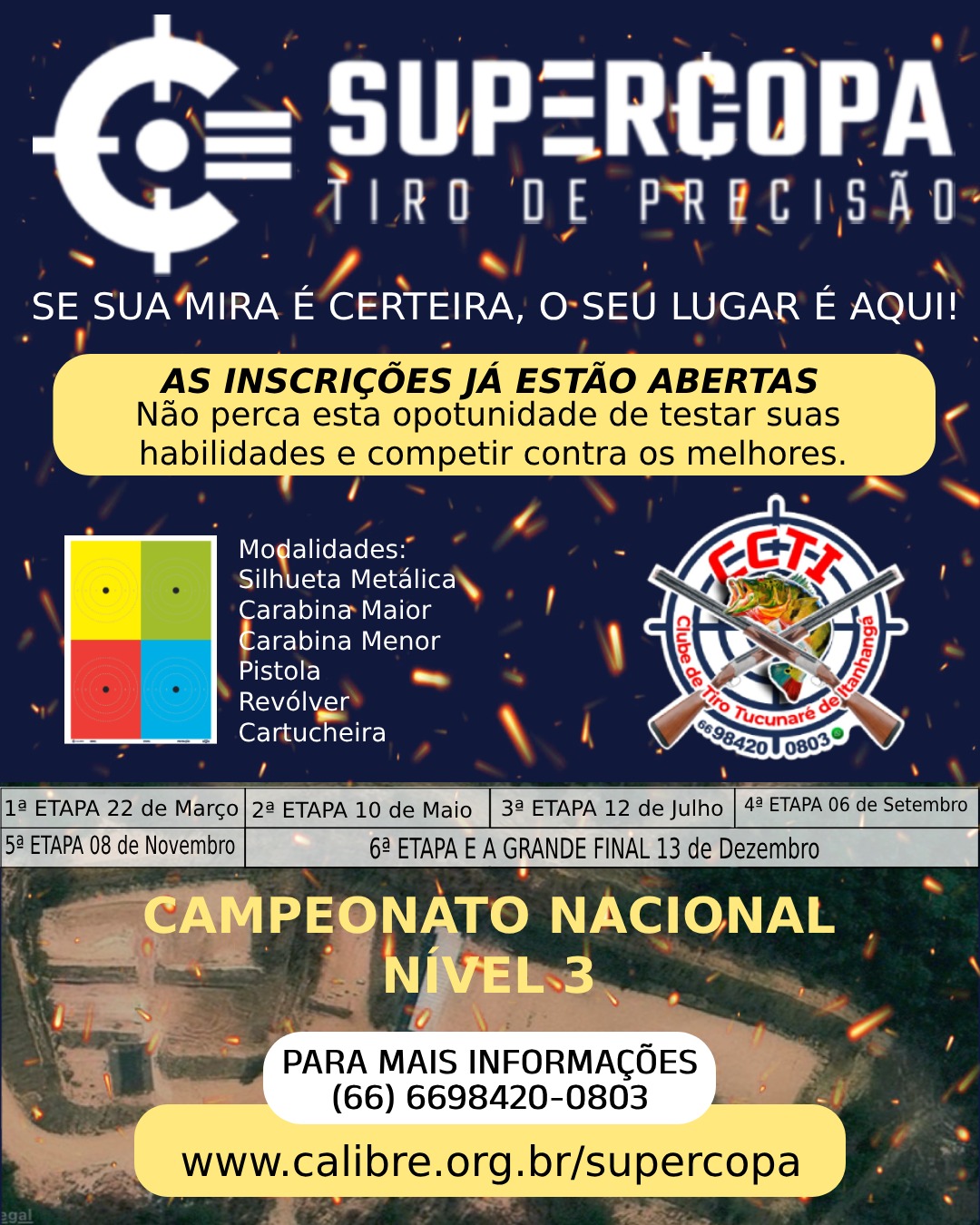 Itanhangá-MT: Clube de tiro promove campeonato Municipal, Regional e Estadual, “Supercopa”