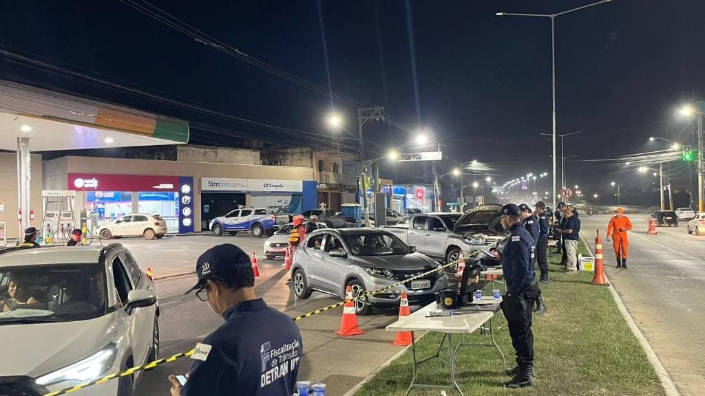 Lei Seca termina com três presos por embriaguez e 36 veículos removidos em Várzea Grande
