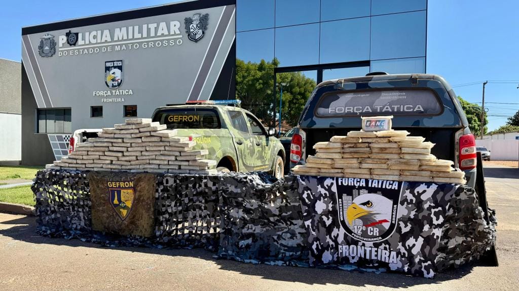 Operação apreende mais de 100 tabletes de droga e facções levam prejuízo de R$ 1 milhão