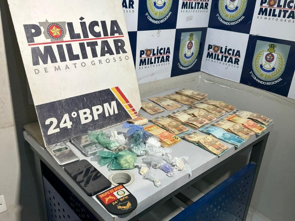 Traficante é preso com porções de drogas e R$ 14 mil em dinheiro em quitinete na capital
