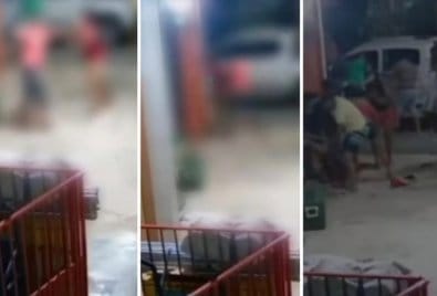 Vídeo mostra homem tentando matar companheira a facadas em MT; veja