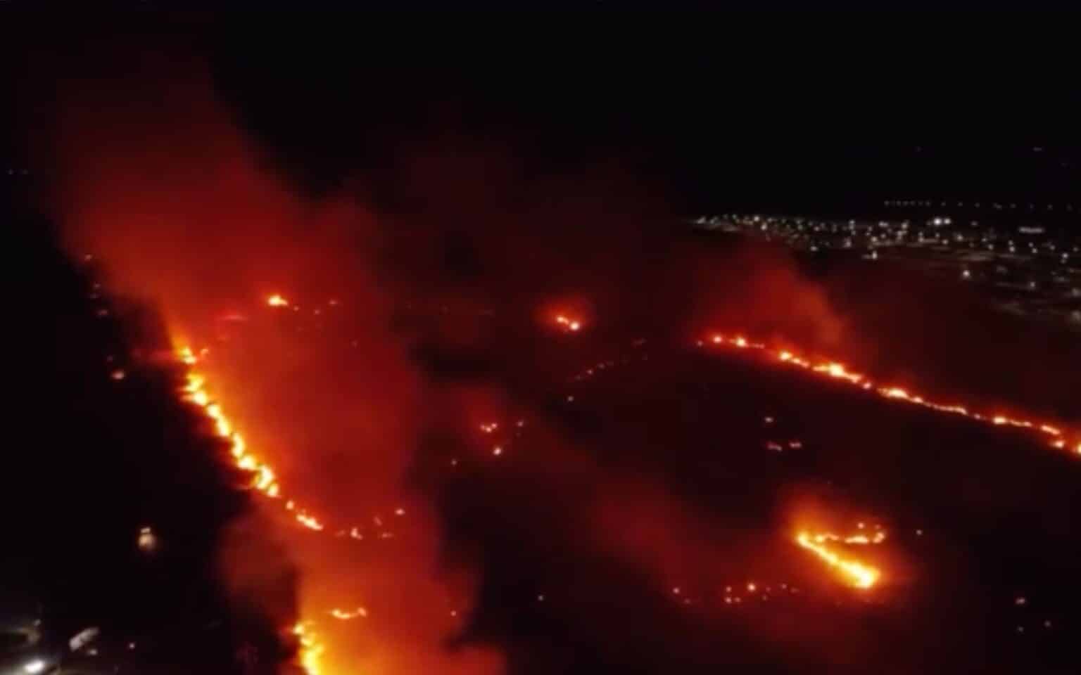 Incêndio de grandes proporções atinge área de mata em Sinop