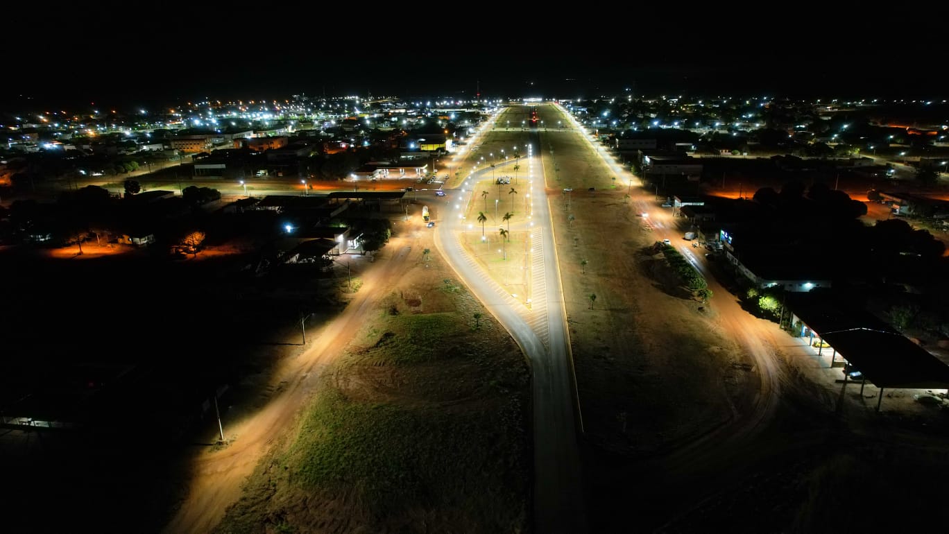Itanhangá-MT: Obras de iluminação do trevo da MT 338 com MT 242, no perímetro urbano é entregue a população