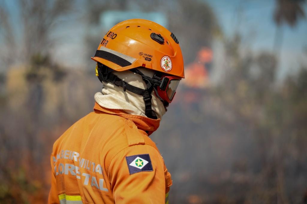 Corpo de Bombeiros combate 26 incêndios florestais nesta quarta-feira em Mato Grosso