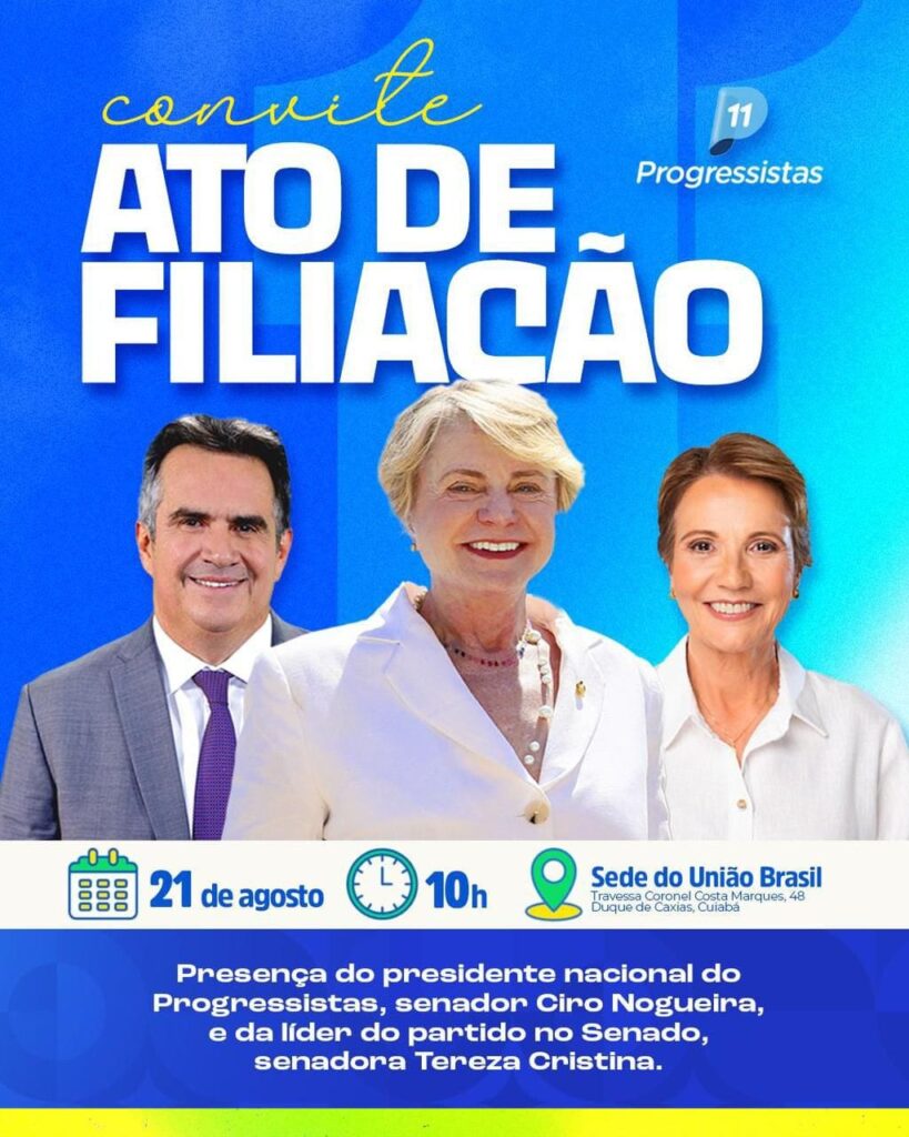 Ex-ministros de Bolsonaro estarão em Cuiabá para novas filiações do PP