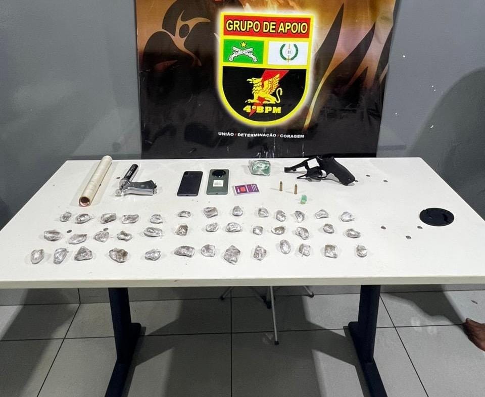 Foragidos da Justiça por tráfico de drogas e porte ilegal de arma são presos em VG