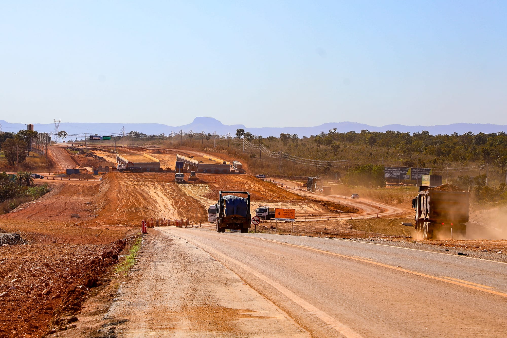 Obras de implantação do Rodoanel de R$ 206 mi em Cuiabá e VG estão com 44% de execução