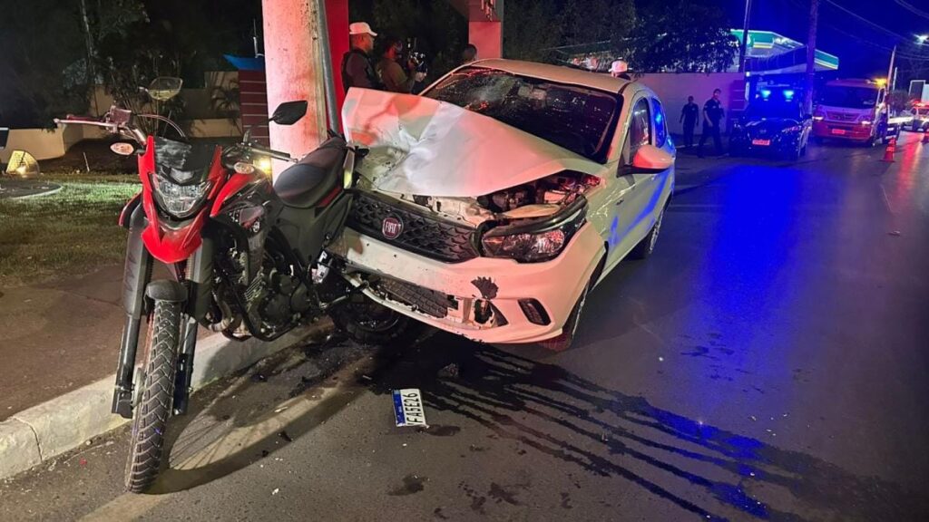 PM aposentado é preso após agredir jornalista com soco durante cobertura de acidente em Cuiabá