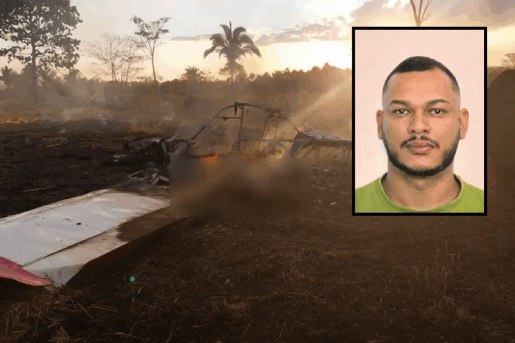 Piloto morre carbonizado após queda de avião experimental em município de MT; veja vídeos