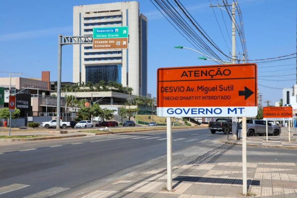 Alça da avenida do CPA será fechada segunda-feira para obras e só será reaberta em 2026