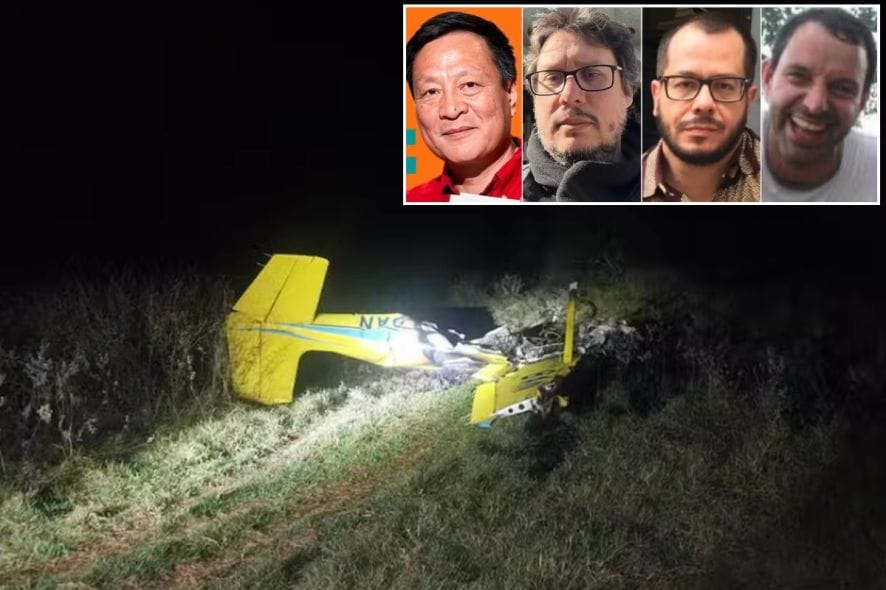 Arquiteto chinês e dois cineastas morrem em queda de avião no Pantanal