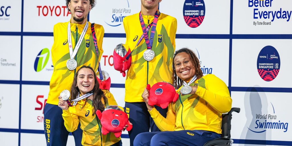 Brasil chega a 12 medalhas no Mundial de Natação Paralímpica
