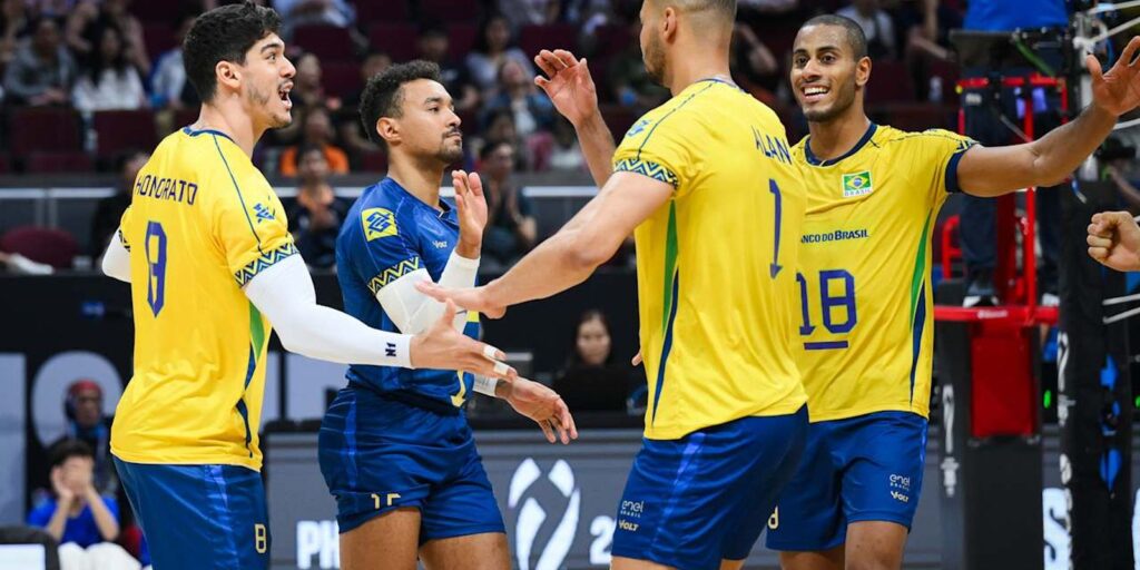 Brasil inicia campanha no Mundial de vôlei com vitória sobre a China