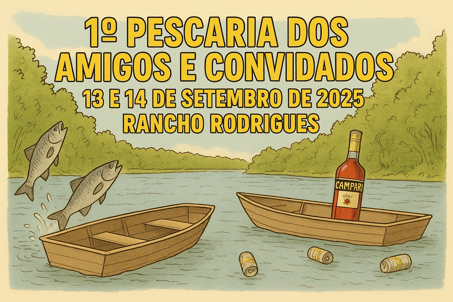 Itanhangá-MT: Lazer, 1º Pescaria dos amigos e convidados