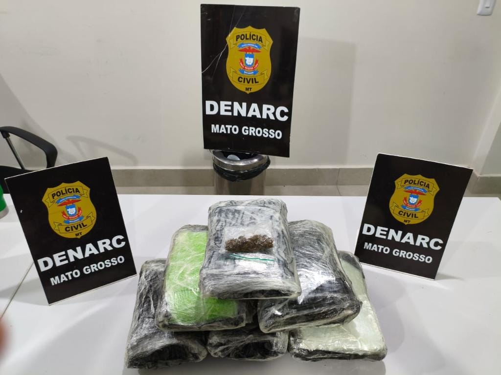 Irmãs que transportavam malas carregadas com drogas são presas em Cuiabá