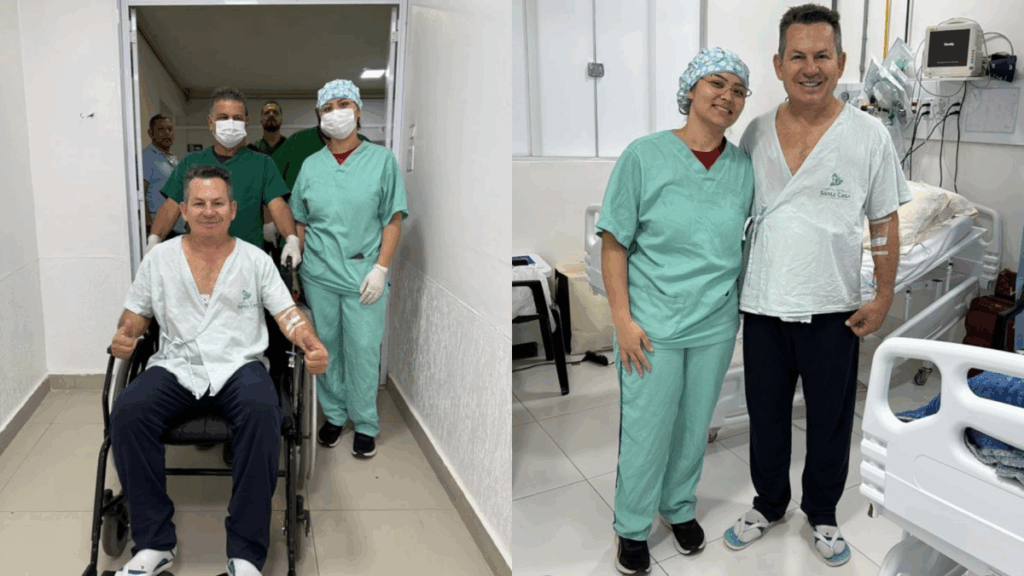 Mauro Mendes viaja para São Paulo e é internado no Sírio-Libanês para novos exames