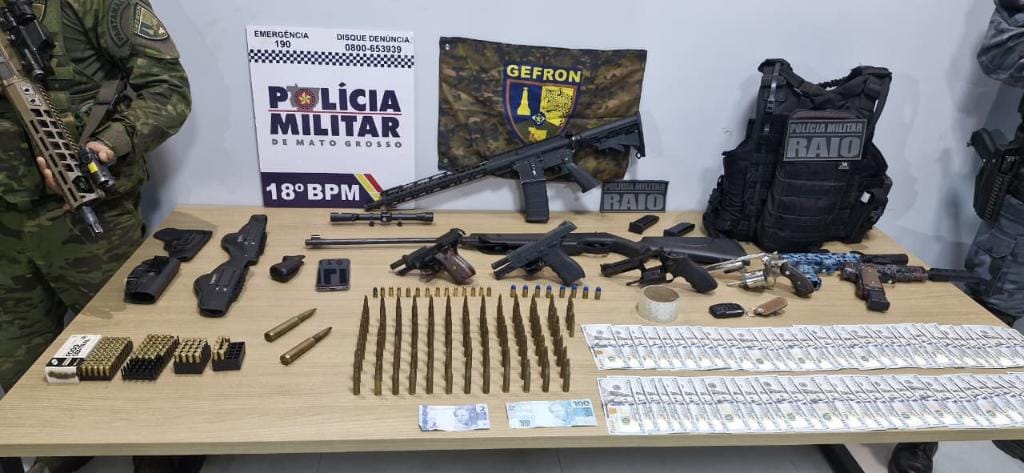 Operação apreende arsenal e drogas e causam prejuízo de R$ 8,4 milhões às facções criminosas