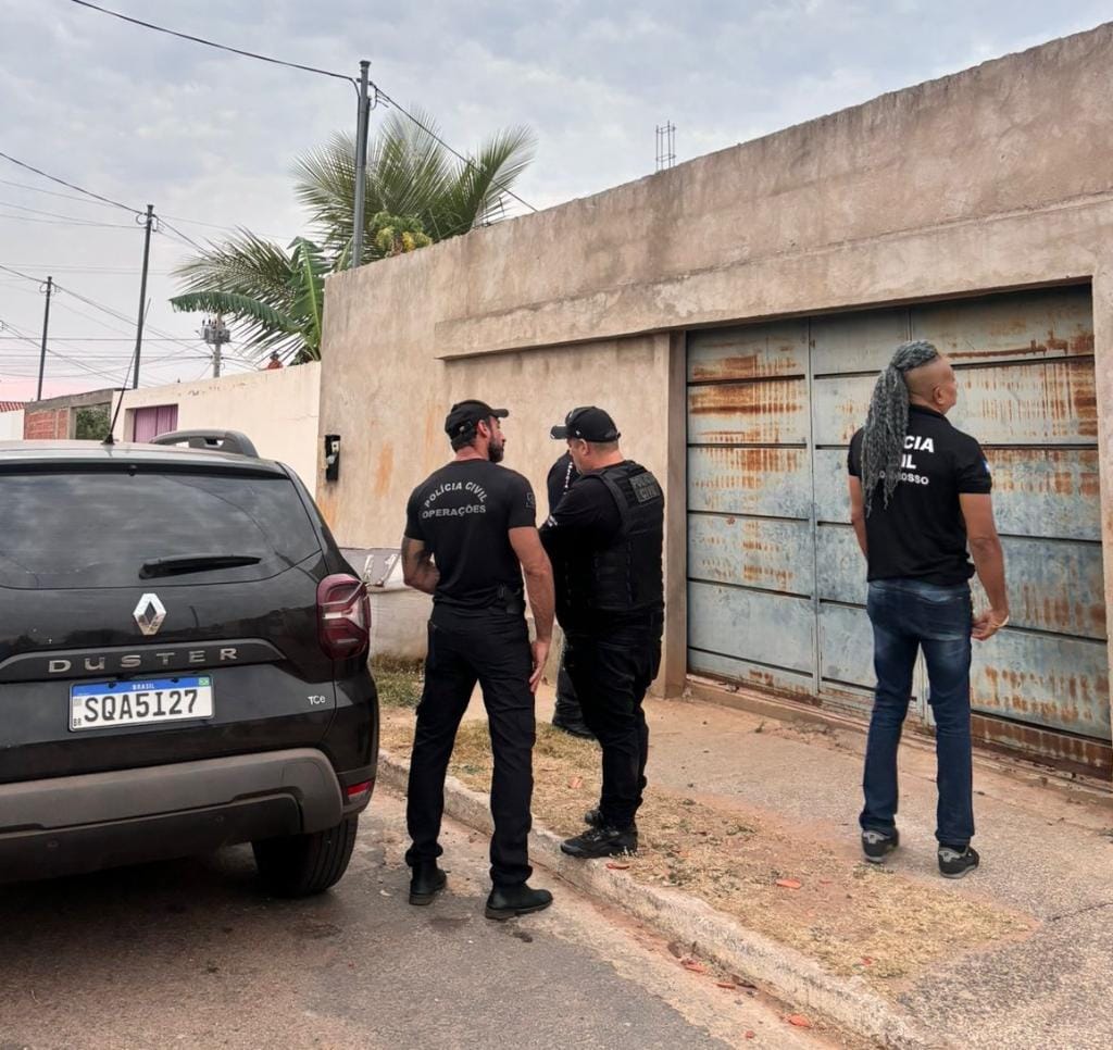 Polícia Civil cumpre busca referente à investigação de um latrocínio de vigilante em Cuiabá