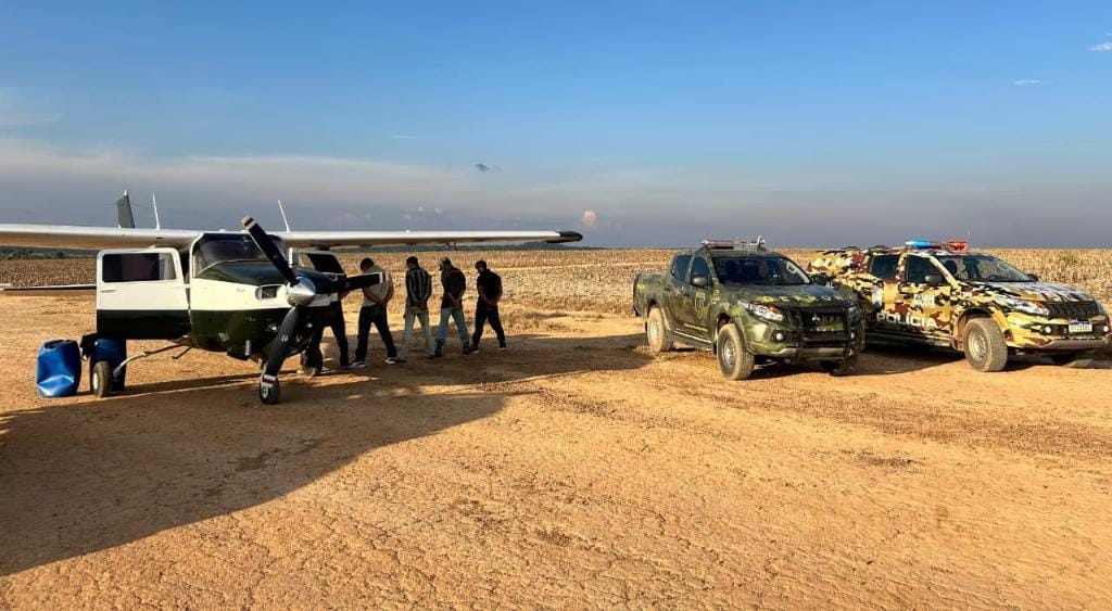 Seis são presos com drogas, caminhonete e avião avaliados em R$ 750 mil durante operação em MT