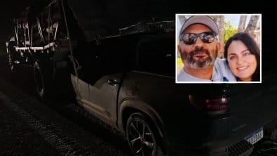 Delegado aposentado e esposa morrem em grave acidente entre picape e caminhão em MT; vídeo
