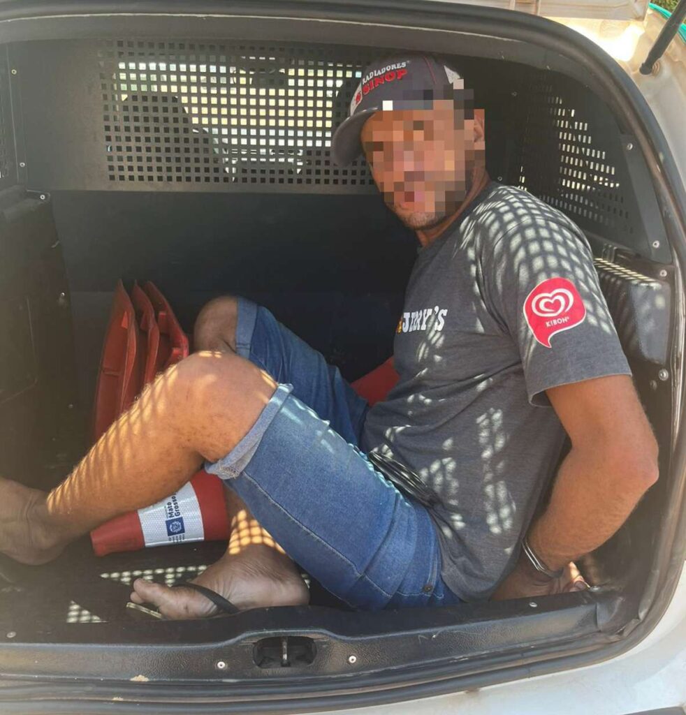 Homem com passagens criminais é preso no Centro de VG após agredir mulher