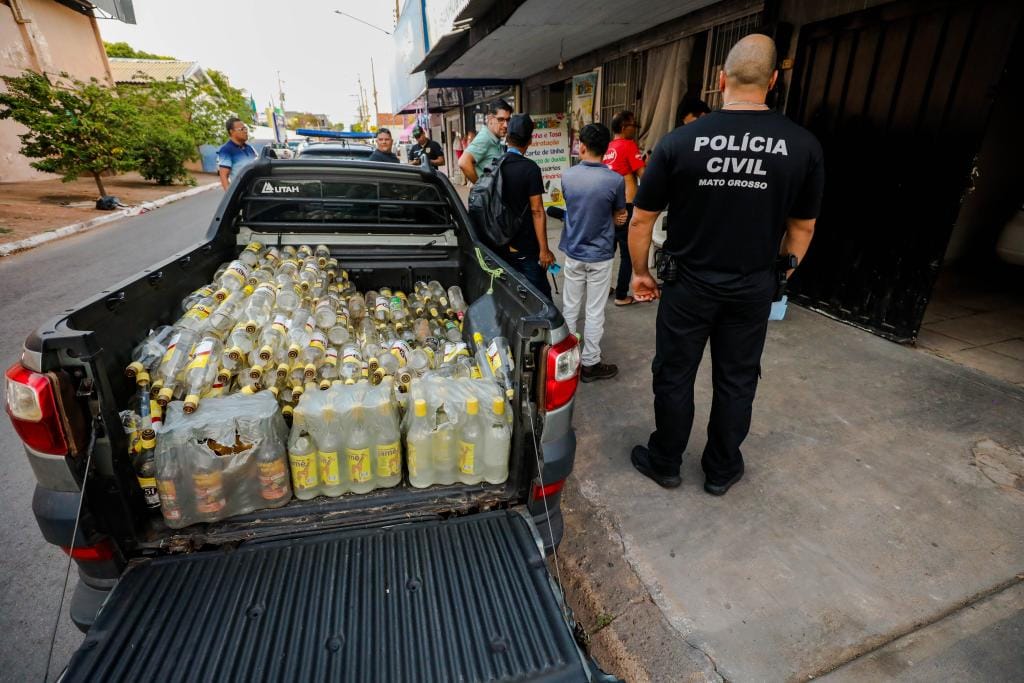 Polícia Civil abre investigação sobre primeiro caso confirmado de metanol em bebida em MT