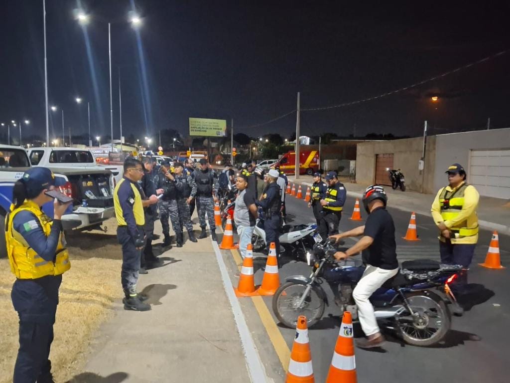 Quatro são presos e 45 motocicletas são removidas durante Operação em Cuiabá