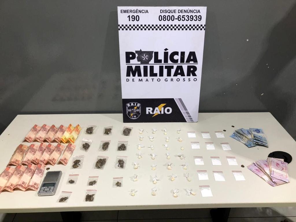 Traficante é preso pela PM com porções de drogas em conveniência em VG