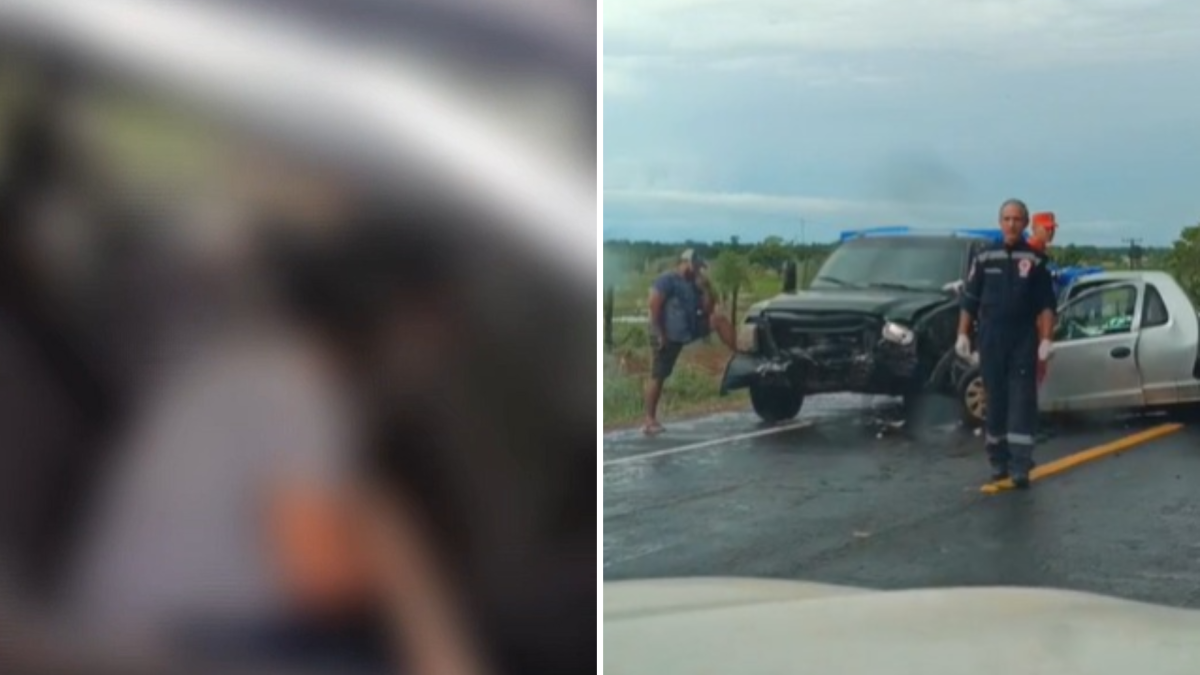 Duas pessoas morrem e uma fica ferida em acidente envolvendo caminhonetes