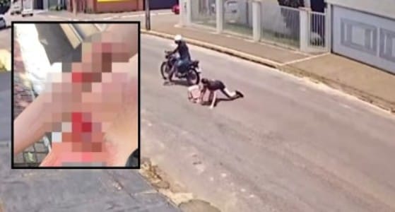Motociclista que tentou roubar e sequestrar adolescente de 12 anos que voltava da escola é preso